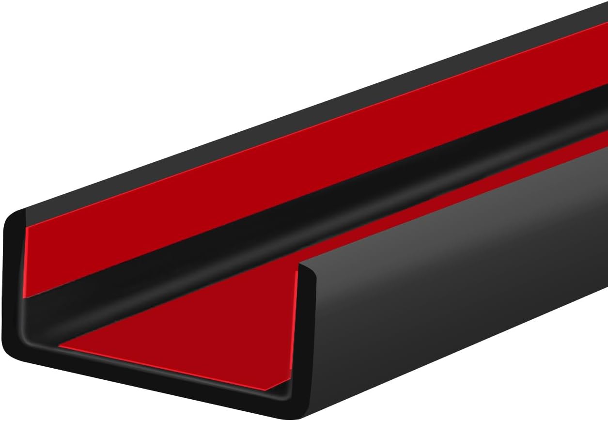 Rubber Edge Trim for Plywood, Self Adhesive U Channel Trim