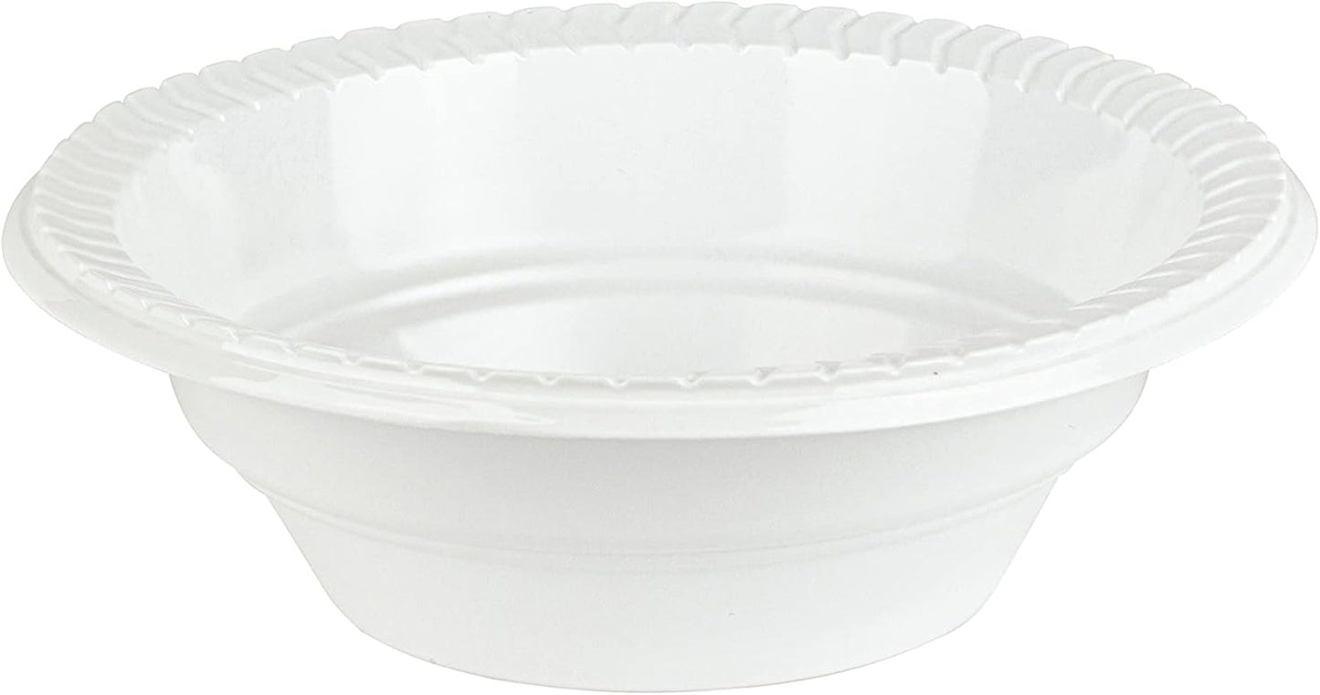 12 Ounce Round Plastic Bowls for Parties and Daily Use
