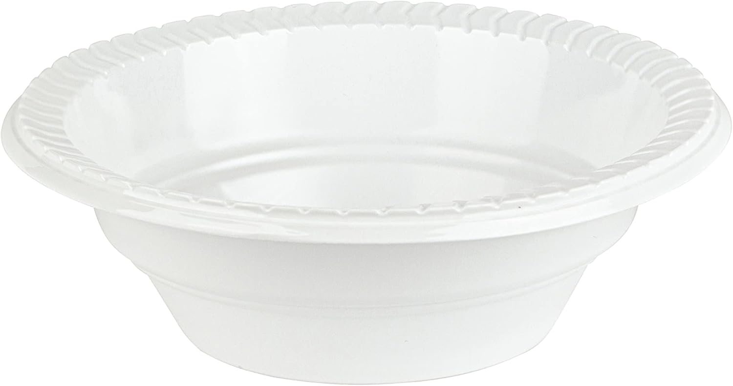 12 Ounce Round Plastic Bowls for Parties and Daily Use
