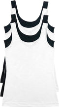 Felina Reversible Cotton Womens Tank Top 4-Pack - Comfortable Modal
