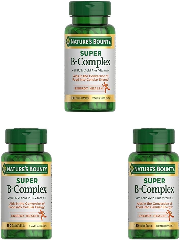 Nature's Bounty Super B Complex Vitamins for Energy Support