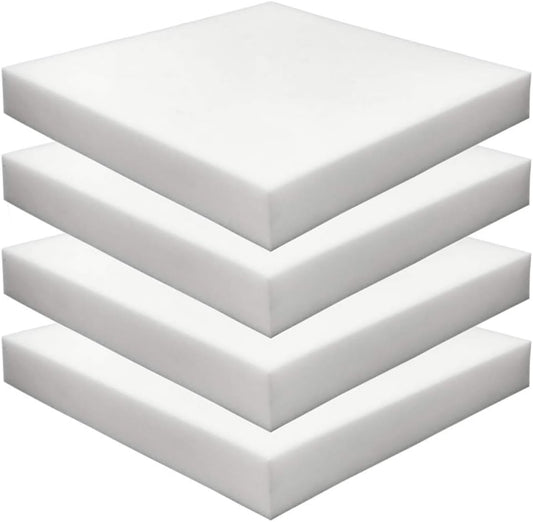 High Density Upholstery Foam 4-Pack for Cushions and More