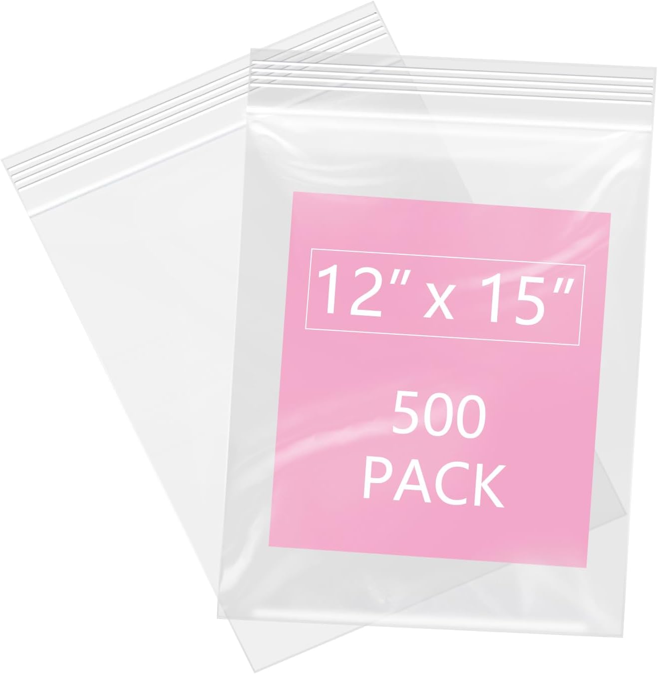 iMailer 500 Pcs 12in x 15in Large Plastic Zip Bags Review