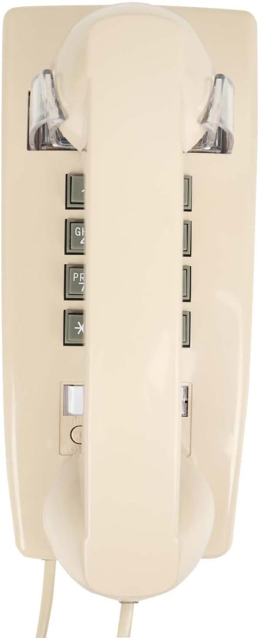 Classic Corded Wall Phone with Vintage Design for Any Room