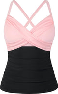 Hilor Women's Underwire Tankini Top Tummy Control (Style DB9K)