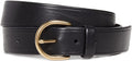 Madewell Medium Perfect Leather Belt - Classic Gold-Tone Buckle