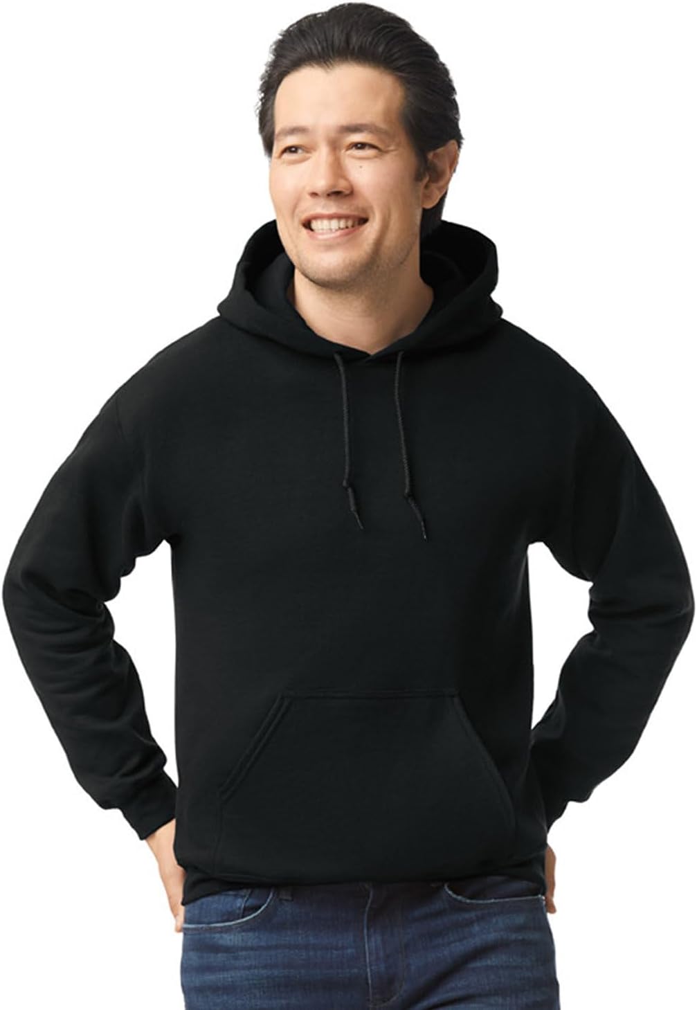 Gildan Heavy Blend Hoodie - Cozy Large Black