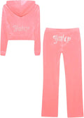 Juicy Couture Women's Bling Velour Tracksuit for Ultimate Comfort