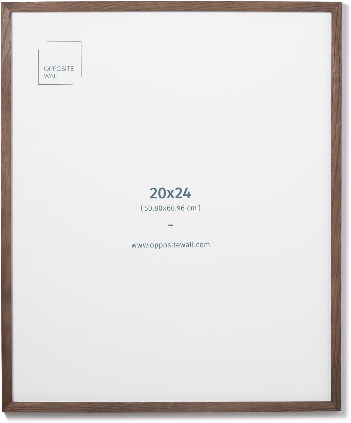 Dark Solid Oak Wood Picture Frame - 20x24 in Versatile Decor