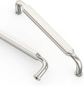 5 in Brushed Satin Nickel Cabinet Handles 10 Pack - 128mm Pulls