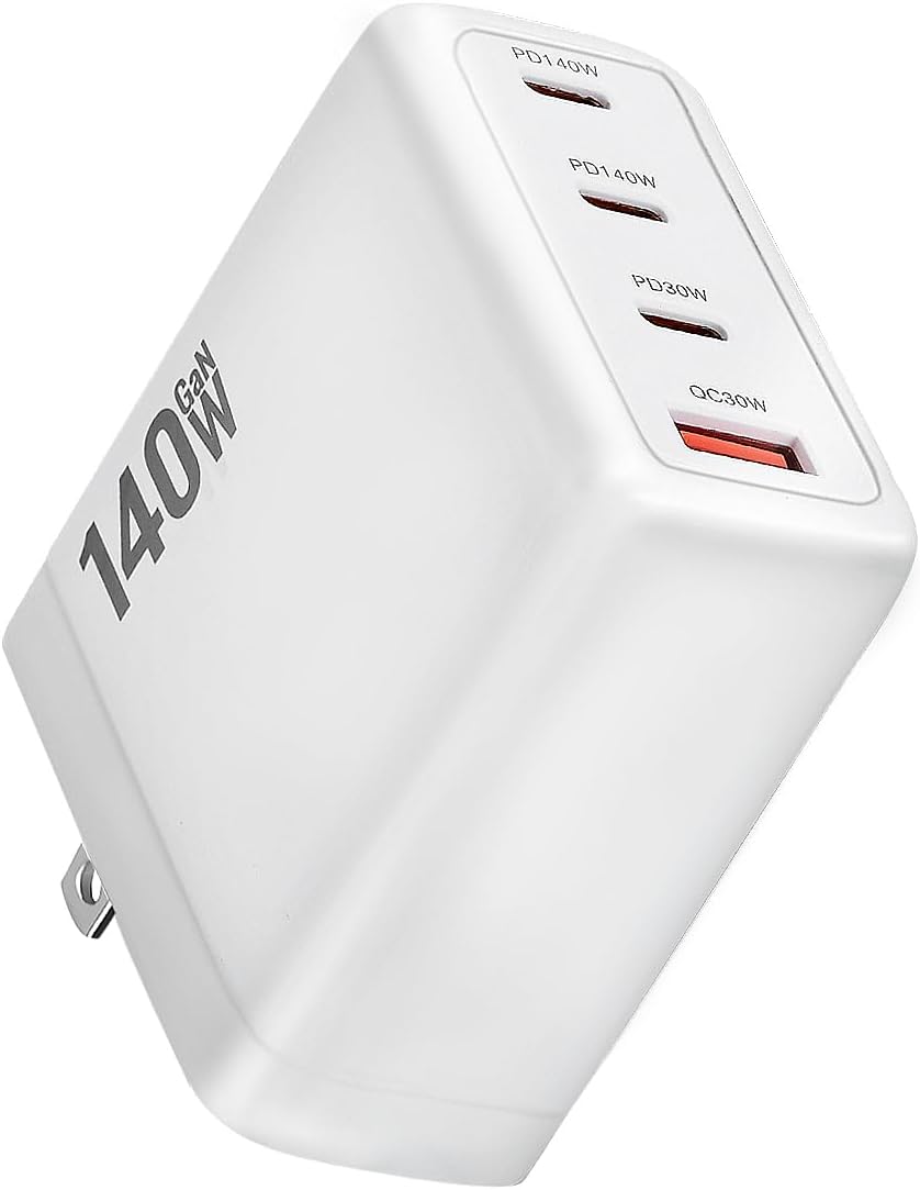 140W USB C Charger - Fast Compact GaN Power Adapter for Devices