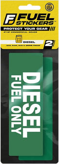 Diesel Sticker for Fuel Tank - Weatherproof Diesel Only Labels