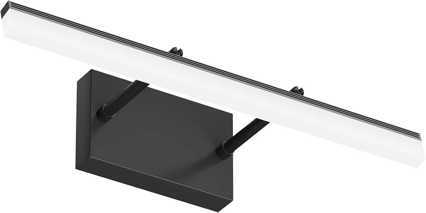 Modern Black Vanity Light Fixture for Adjustable Bathroom Use