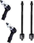 Inner & Outer Tie Rod Ends Fit for Ford Five Hundred and Taurus - 4PC