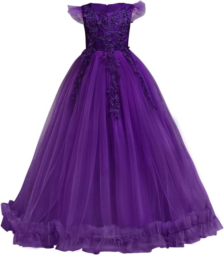 Flower Girls Maxi Dress for Weddings and Special Occasions