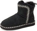 Dearfoams Women's Fireside Shearling Foldover Boot Slipper - Warm Made