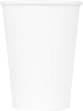 Karat 12oz Premium White Paper Hot Coffee Cups - Pack of 1000
