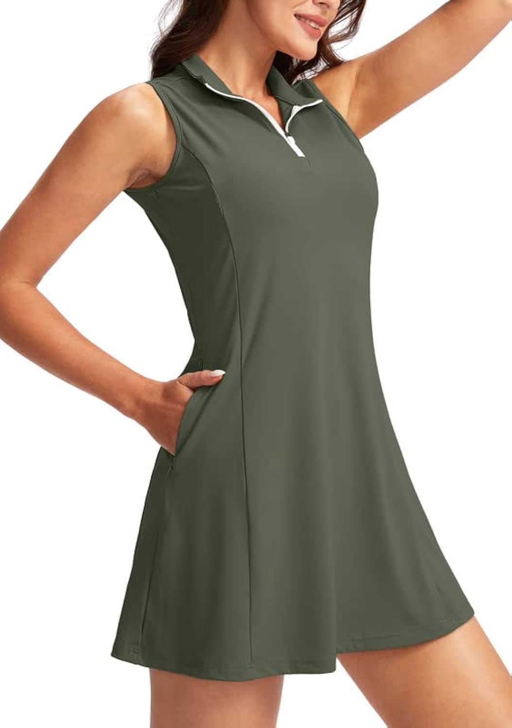 Viodia Women's Tennis Golf Dress with Shorts for Active Wear