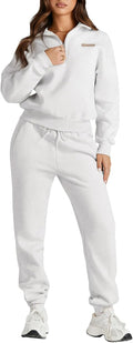 Herseas Women 2 Piece Sweatsuit Lounge Set - Cozy Warm Tracksuit