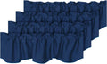 Blackout Scalloped Valance 52in x 18in Navy - Natural Blockout
