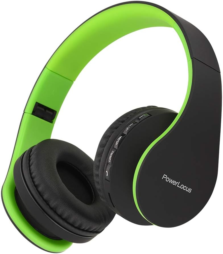 PowerLocus Foldable Wireless Headphones - Crystal Clear Sound