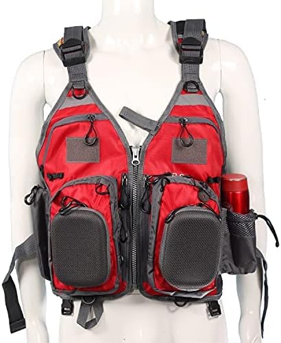 JKSPORTS Fly Fishing Vest - Multifunctional Life Jacket for Water