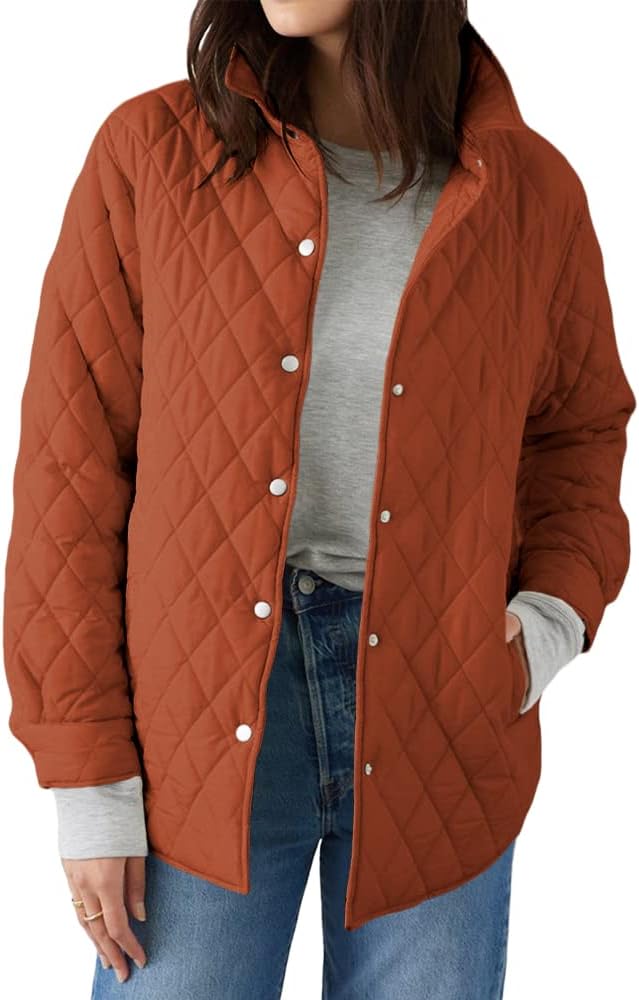 Grlasen Womens Lightweight Quilted Jacket for Fall and Winter