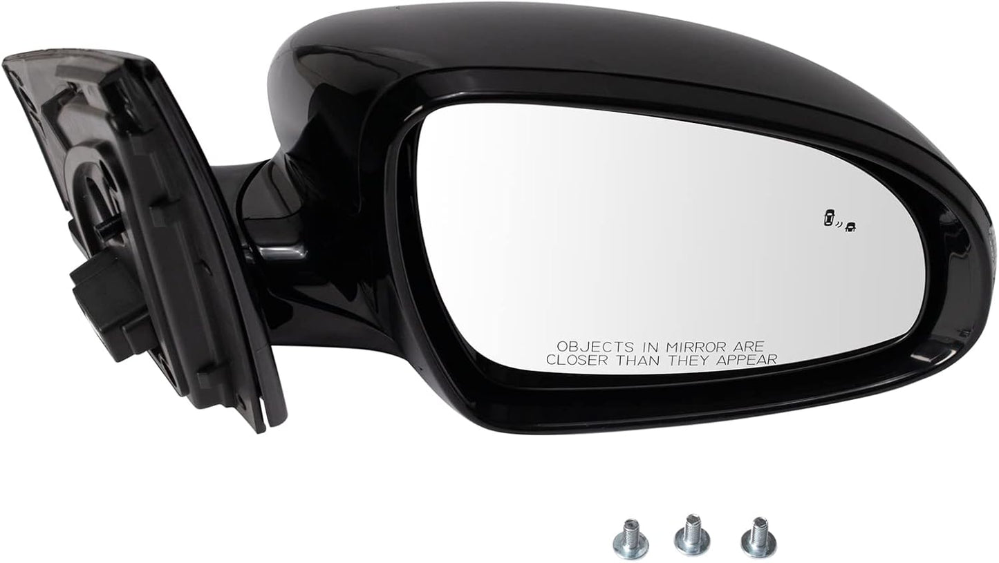 TRQ Passenger Side Mirror Power Heated Folding Blind Spot Fit