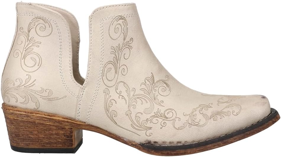 ROPER Womens Ava Laser Embossed Snip Toe Casual Boots Review