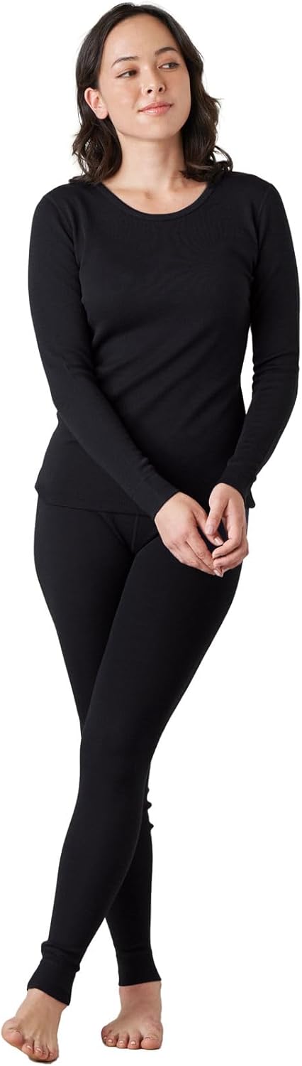 LAPASA Womens Merino Wool Thermal Underwear Set for All Climates