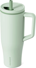 KISSKIND 40 oz Leakproof Tumbler with Handle and Straw - Insulated