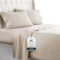 HC COLLECTION Bed Sheets Set King - Hotel Luxury Platinum 1800 Series