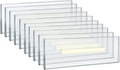 Adhesive Clear Acrylic Wall Sign Holder Display 10 Pack - Slim