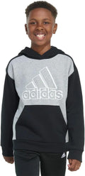 Adidas Youth Boys Fleece Long Sleeve Graphic Pullover Hoodie - Cozy