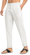 Rdruko Men's Linen Pants Lightweight Casual Cotton Pants - Breathable
