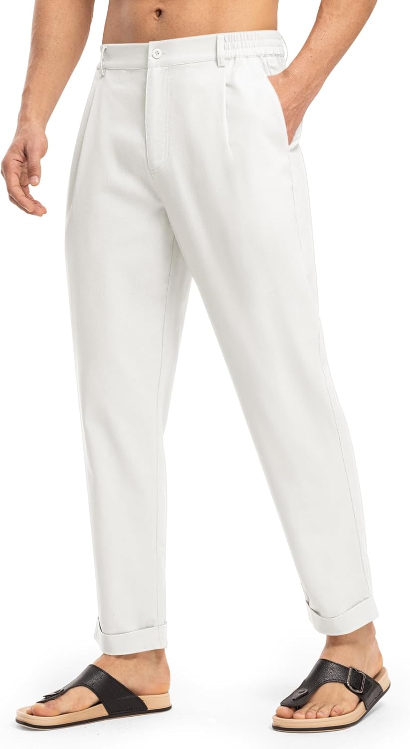 Rdruko Men's Linen Pants for Summer Comfort and Style