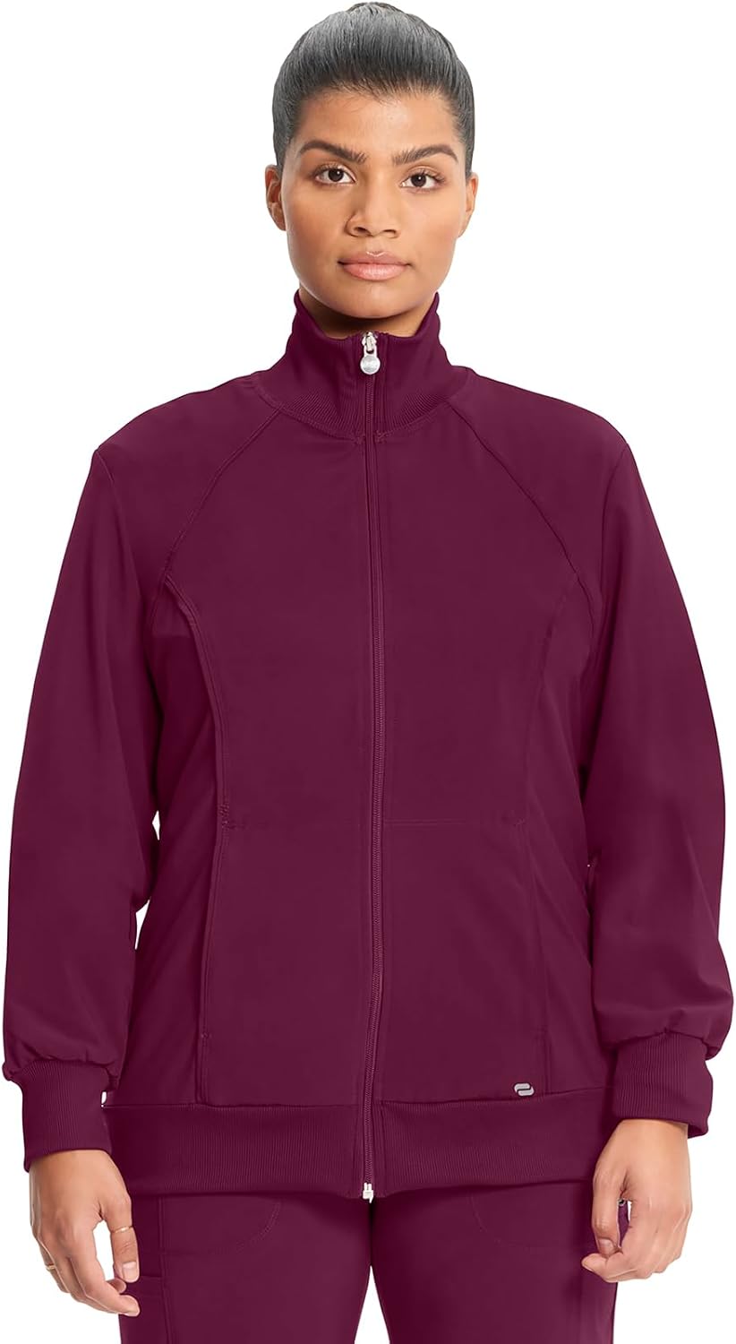 Cherokee Infinity Zip Front Scrub Jackets for Women - Comfort & Fit