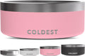 64 oz Cotton Candy Pink Coldest Dog Bowl - Triple Wall Insulated