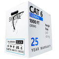 Cat 6 23 AWG Ethernet Cable 1000 ft Box - Fast Install, Solid Copper