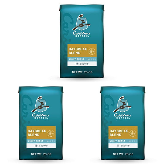 Caribou Coffee Daybreak Morning Blend Light Roast Ground Coffee