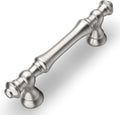 Brushed Satin Nickel 10-Pack Cabinet Pulls 3 in Hole Center - Solid