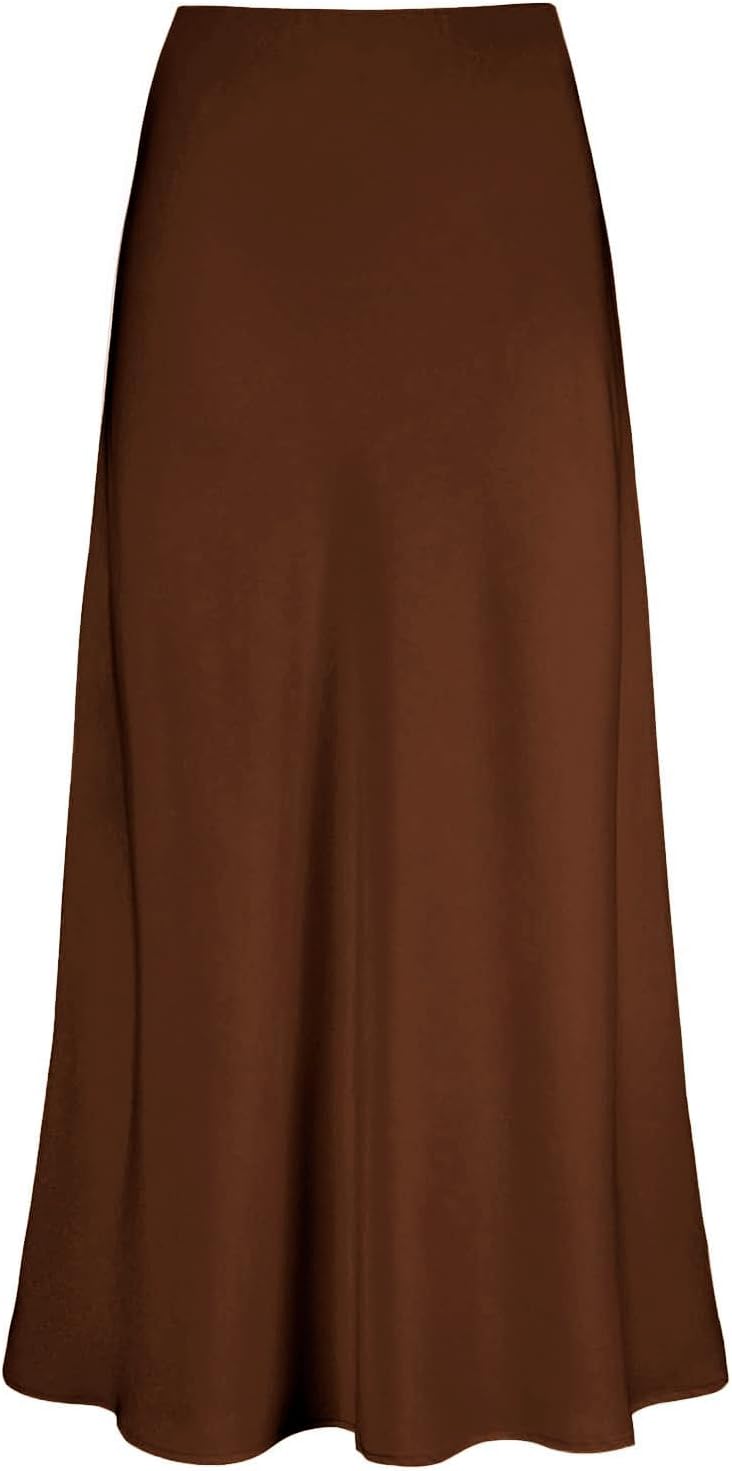 Women's Satin High Waisted Maxi Skirt for Every Occasion