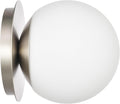 Wall Sconces 1 Light Modern Globe Sconce in Brushed Nickel