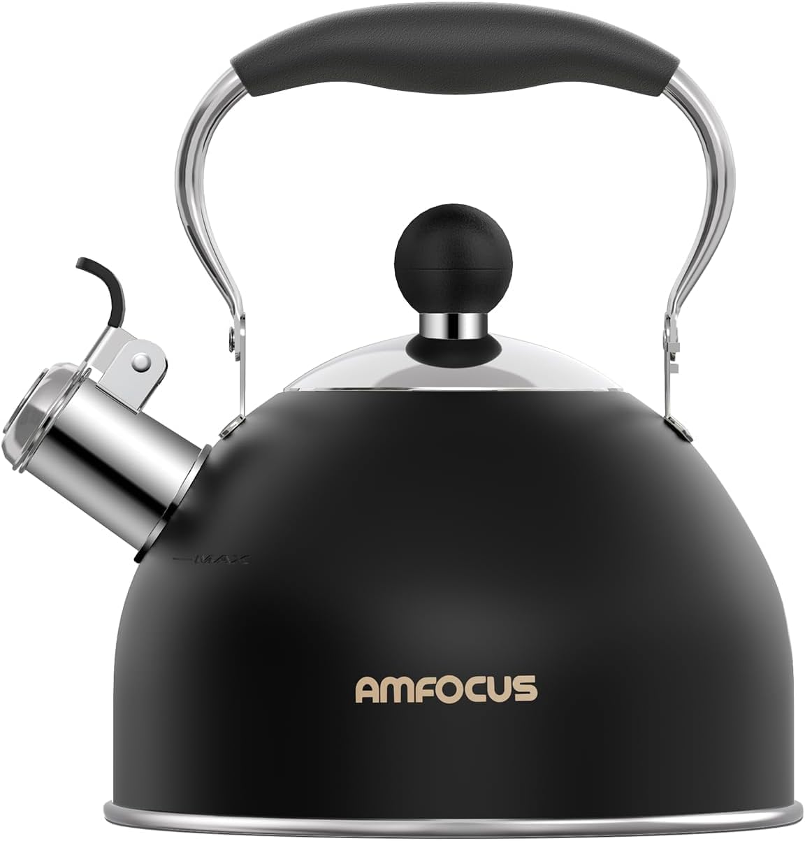 2 Quart Stainless Steel Whistling Tea Kettle for Stovetop Use