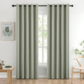 Room Darkening Blackout Curtains 72 x 84 in Sage Green - Thermal