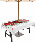 Watercolor Red Love Tablecloth - Spillproof & Stylish