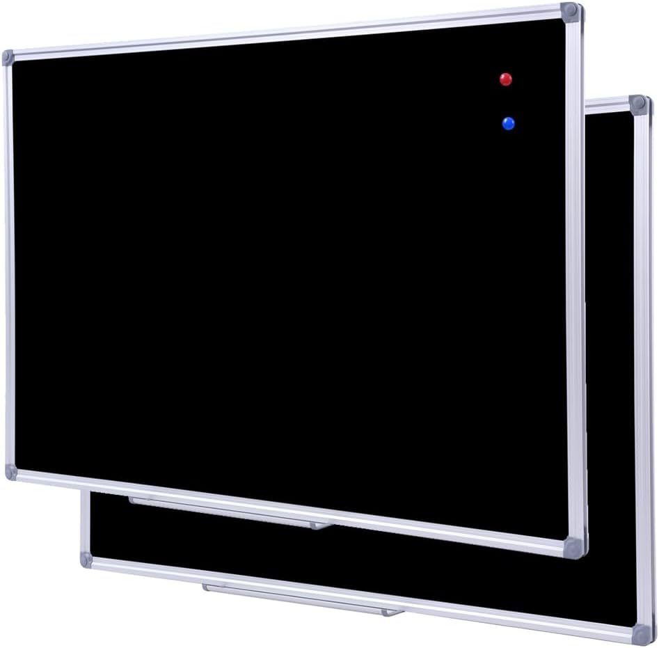 Durable 48x36 Inch Magnetic Chalkboard for School & Office Use
