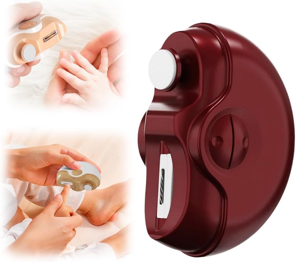 2 in 1 Electric Polishing Nail Clippers for Easy Grooming