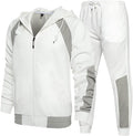 Men's Hooded Athletic Tracksuit 2 Piece Full-Zip Jogger Set