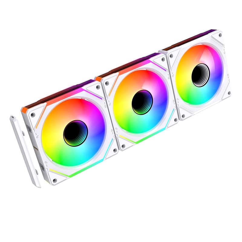 Computer Case Fans Reverse 120mm ARGB for Liquid Cooling